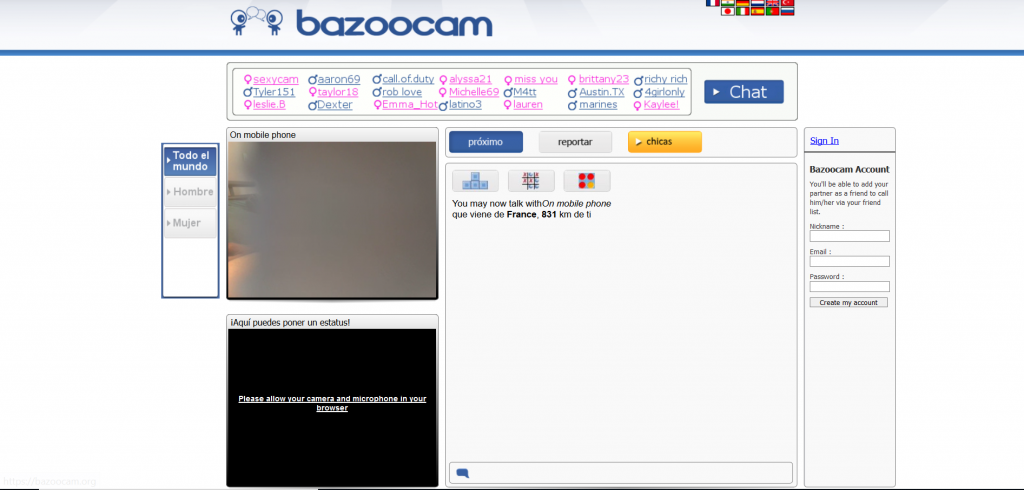 bazoocam chat aleatorio